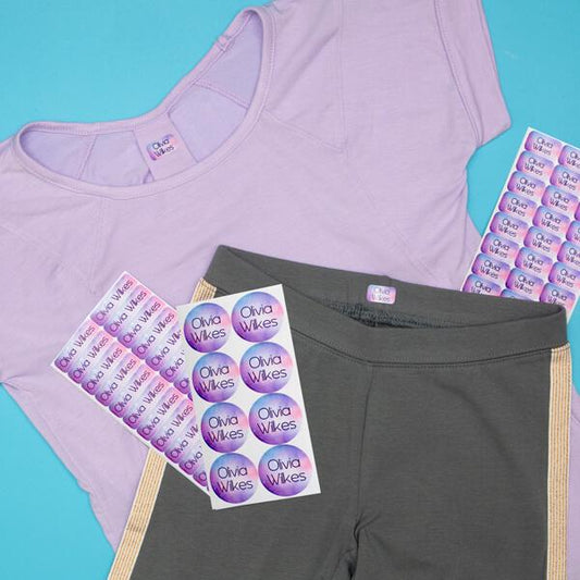 Galaxy Style Labels on Clothing