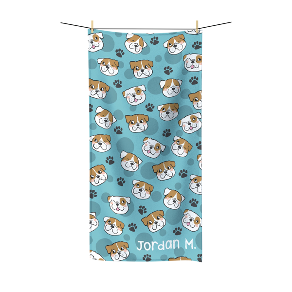 Bulldog Beach Towel