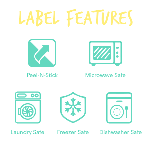 White Write-On Round Pantry Labels