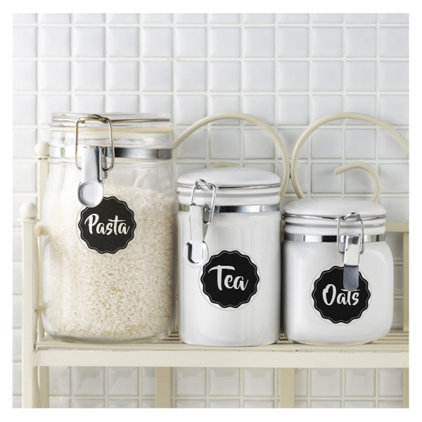 Black Pantry Labels