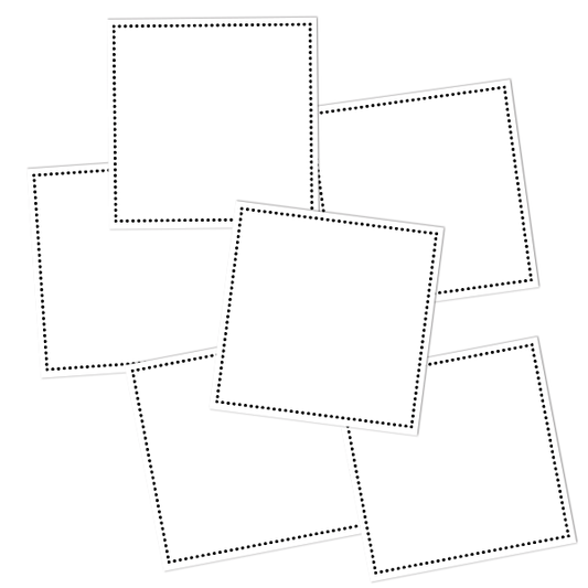 White Write-On Square Pantry Labels