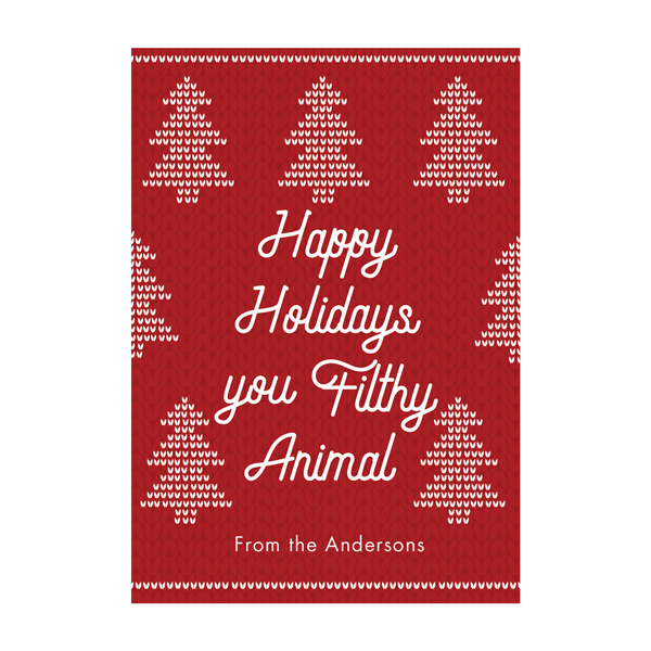 Vintage Holiday Sweater Wine Labels