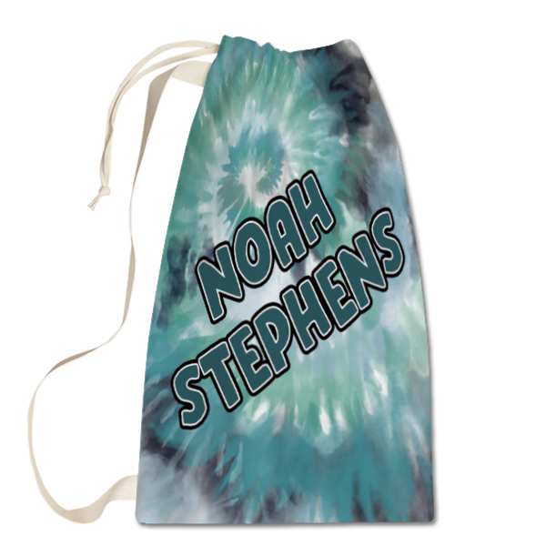 Green Tie-Dye Laundry Bag
