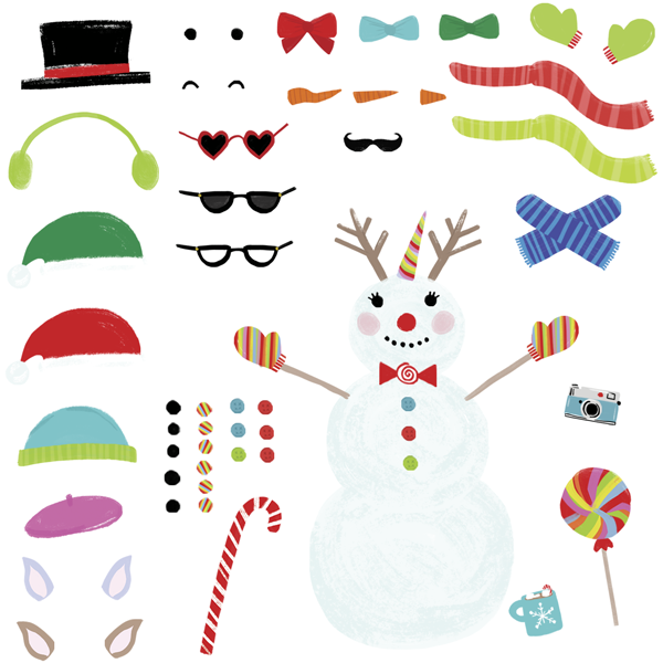 Snowman Wall Decals