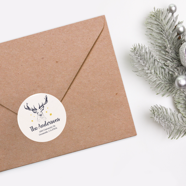 Winter Season Return Address Labels
